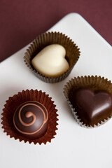 heart shaped chocolates