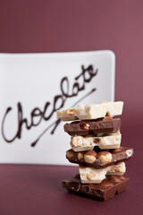 piles of chocolate bar