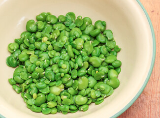 Fava beans in a bowl