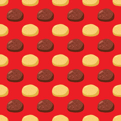 おはぎのパターンイラスト