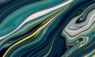 Marble abstract acrylic background. full color marbling artwork texture. Marbled ripple pattern.	 - 378706368