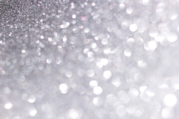 abstract blur white and silver color background with star glittering light for show,promote and...
