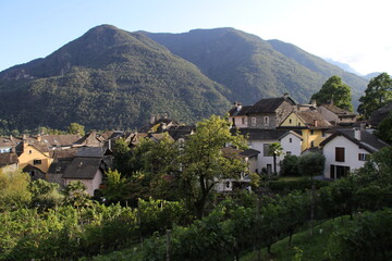 Italian Village in Southern Switzerland