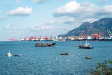 Port Portal Crane of Lianyungang Port.