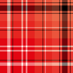 Seamless pattern in simple red and orange colors for plaid, fabric, textile, clothes, tablecloth and other things. Vector image.