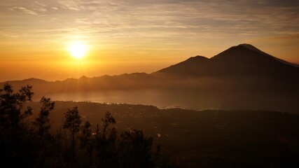 Sonnenaufgang vom Vulkan