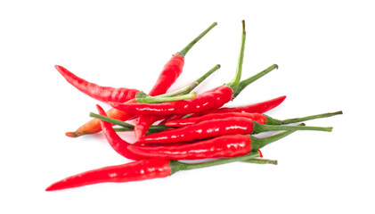 red chili pepper isolated on white background