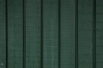 Closeup of green wood planks