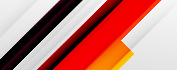 Geometric abstract backgrounds with shadow lines, modern forms, rectangles, squares and fluid gradients. Bright colorful stripes cool backdrops
