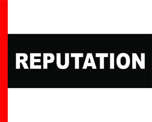 Fototapeta premium BLACK BACTOR BANNER REPUTATION
