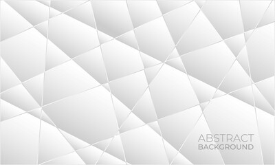 Abstract geometric background with gradient white color