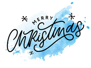 Merry christmas 2021 Beautiful greeting card poster with calligraphy black text word. Hand drawn design elements. Handwritten modern brush lettering white background isolated vector