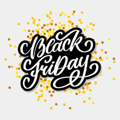 Black Friday Calligraphic Designs Retro Style Elements Vintage Ornaments Sale, Clearance Vector lettering