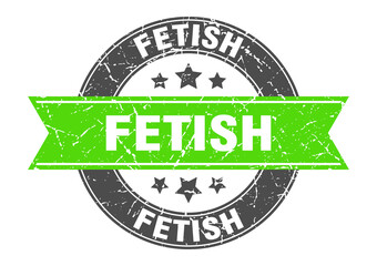 Obraz premium fetish round stamp with ribbon. label sign