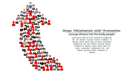  illustration covid-19 virus  disease scourge around.