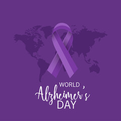 Vector illustration of a Banner for World Alzheimer's Day.