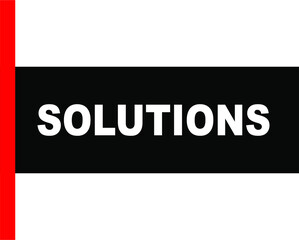 BLACK VECTOR BANNER solution