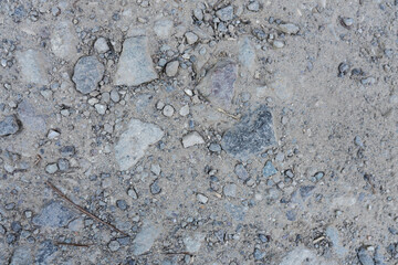 Textura grava con piedras grises