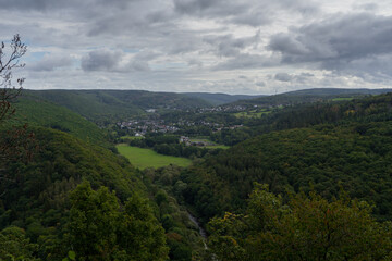 Fototapeta na wymiar Landscape near the german village called Schleiden