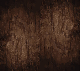 vector dark brown wood texture background