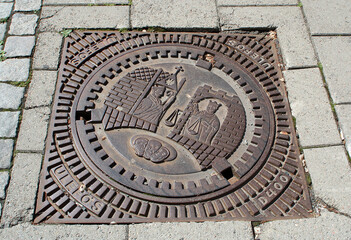 couvercle d'égout