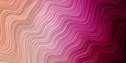 Light Pink vector texture with circular arc. Colorful illustration in circular style with lines. Pattern for websites, landing pages.