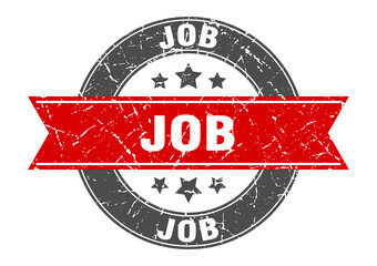 job round stamp with ribbon. label sign