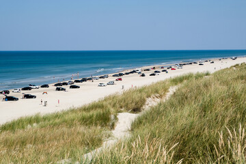 Beautiful coastline in northern Jutland, Denmark, Europe