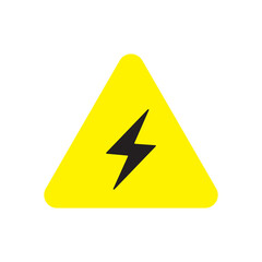 electric warning hazard icon