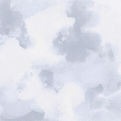 グレーの水彩の滲みテクスチャ　冬のイメージ