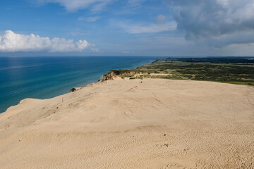 Sand dune in the Region of northern Jutland, Denmark, Europe