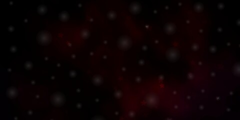 Dark Red vector layout with bright stars. Blur decorative design in simple style with stars. Design for your business promotion.