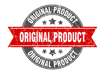 original product round stamp with ribbon. label sign
