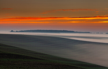 Misty valley