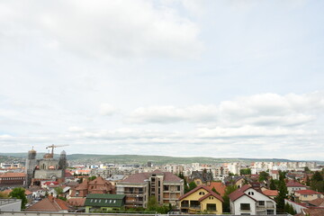 panoramic image in Cluj, Romania. 2017