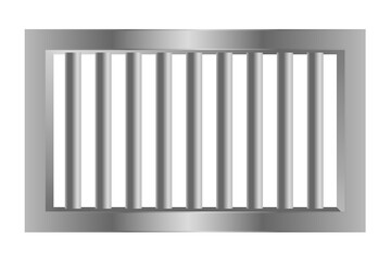 jail prision steel bars made with metal