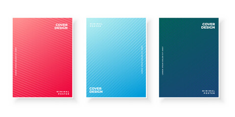 gradient cover collection with line pattern design