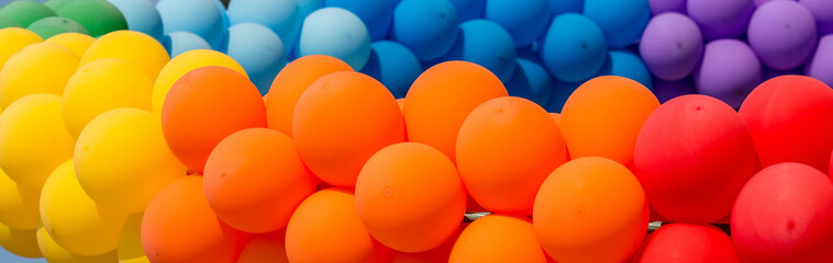 Bunch of colorful balloons background