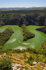 River Uvac meandering, travel Serbia