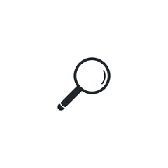 Magnify glass vector icon illustration