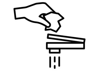 Wash hands icon
