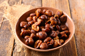 fried chestnut- traditional autumn dish