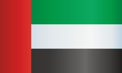 Flag of the United Arab Emirates, United Arab Emirates. Template for award design, an official document with the flag of the United Arab Emirates. Bright, colorful vector illustration