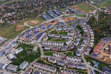 Fototapeta premium aerial view of the city