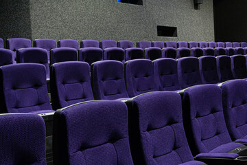 Cinema hall of nobody, empty cinema.