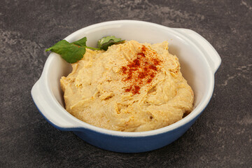 Vegan dietary cusine - humus snack