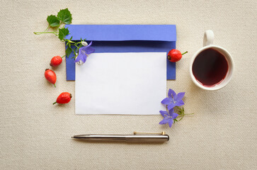 Goodbye summer theme. Background for the days of past summer, rural summer scene, or summer memories.