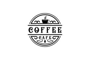 coffee cafe Logo design vector