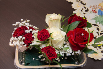 bouquet of roses for the bride