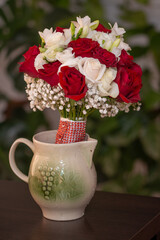 bouquet of roses for the bride